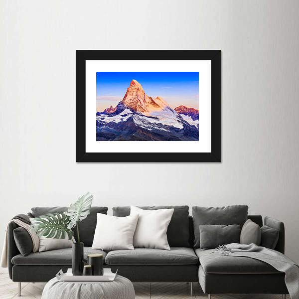 Matterhorn At Sunrise Canvas Wall Art