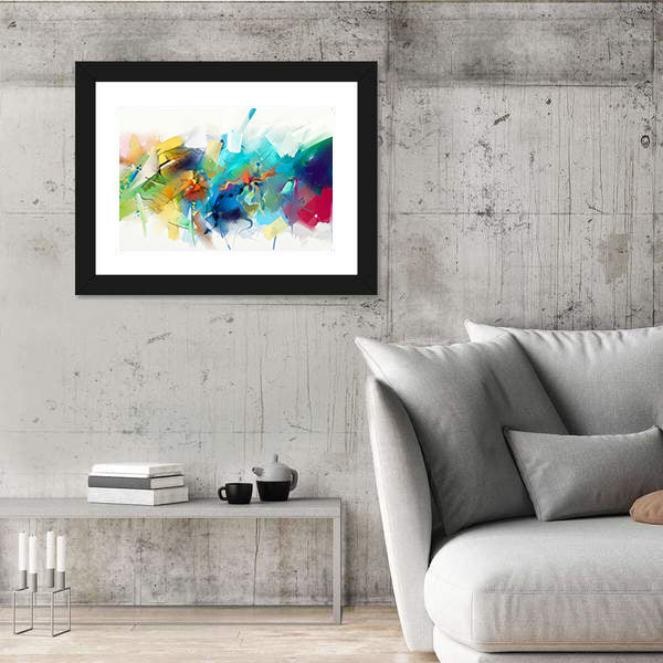 Hand-drawn Abstract Brushstrokes Canvas Wall Art