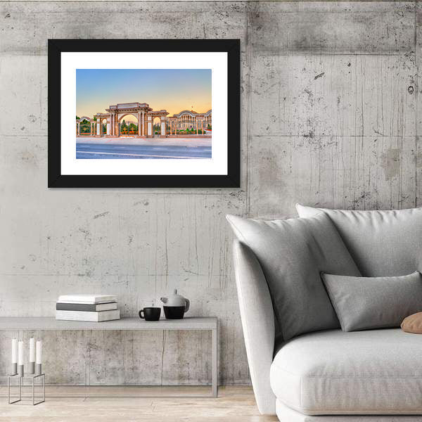 President Palace Of Nation Tajikistan Canvas Wall Art