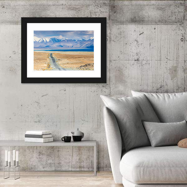 Karakul Lake In Pamir In Tajikistan Canvas Wall Art