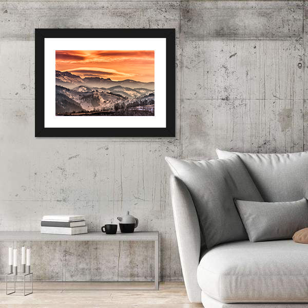 Mountain Landscape Pestera In Romania Canvas Wall Art