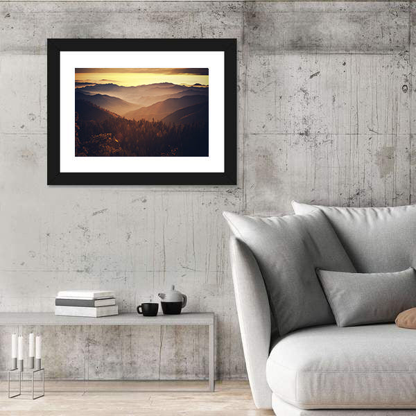 Sierra Nevada Mountains In California Canvas Wall Art