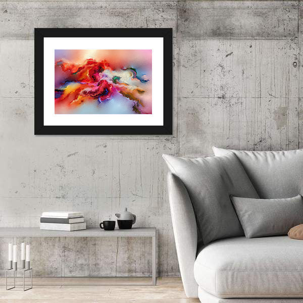 Colorful Brush Stroke Texture Canvas Wall Art