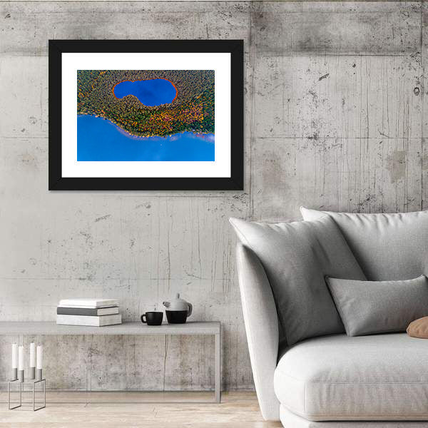 Two Lakes In Lithuanian Forest Canvas Wall Art