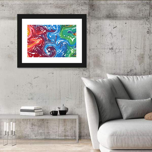 Fluid Shapes Composition Canvas Wall Art