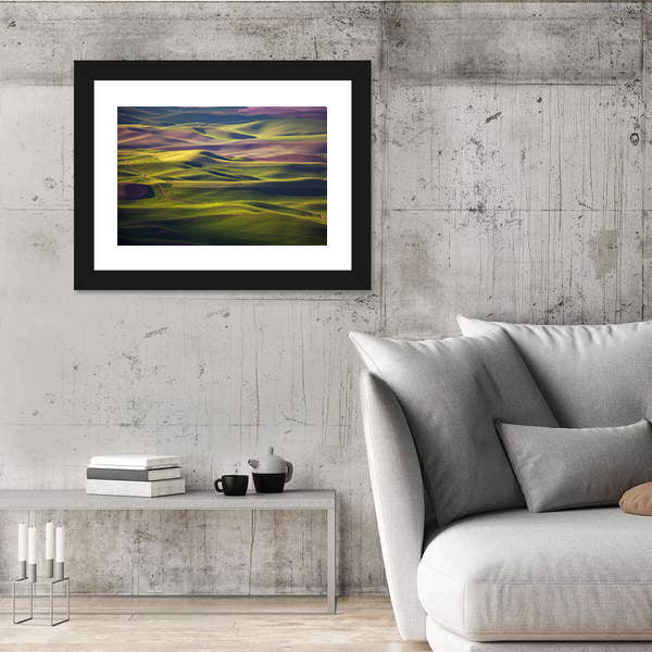 Palouse Rolling Hills at Golden Hour Canvas Wall Art