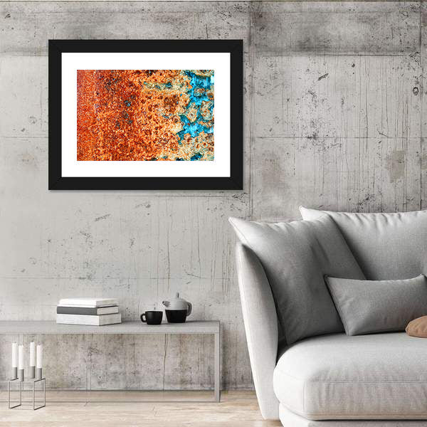 Rust Patterns In Steel Canvas Wall Art