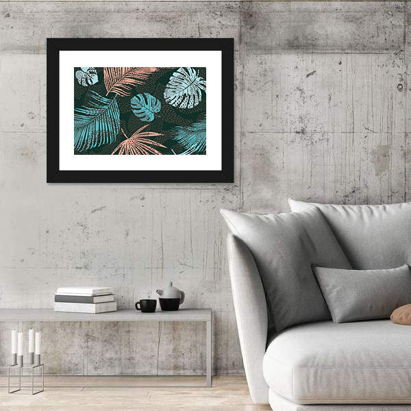Tropical Foliage Abstract Canvas Wall Art