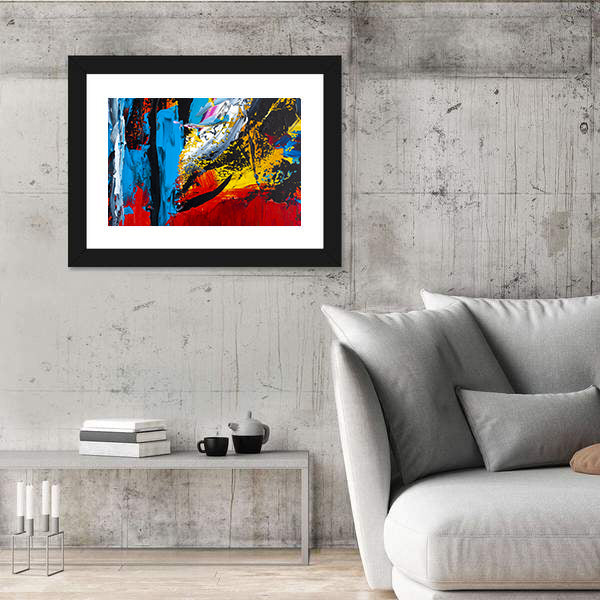 Fragment Of Brushstrokes Canvas Wall Art