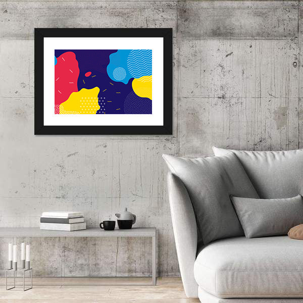 Pop Art Liquid Color Pattern Canvas Wall Art