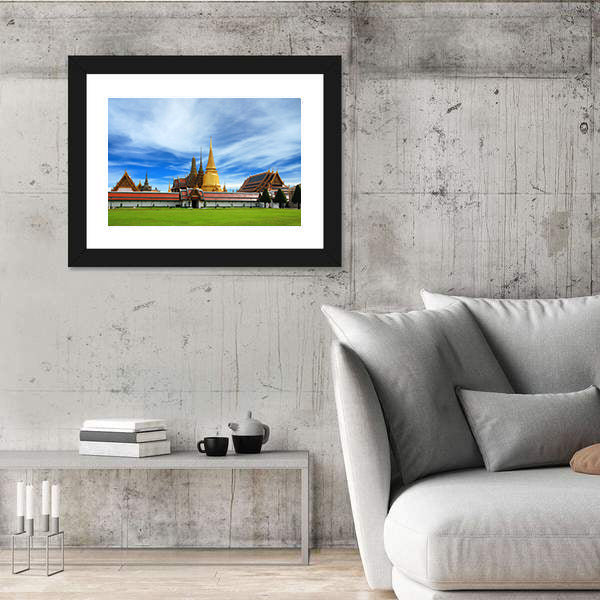 Wat Phra Kaeo Emerald Buddha Temple In Bangkok Canvas Wall Art