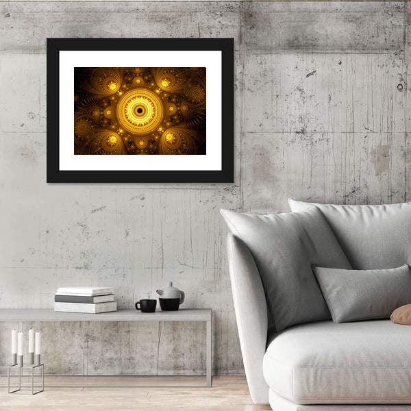 Fractal Mandala Canvas Wall Art