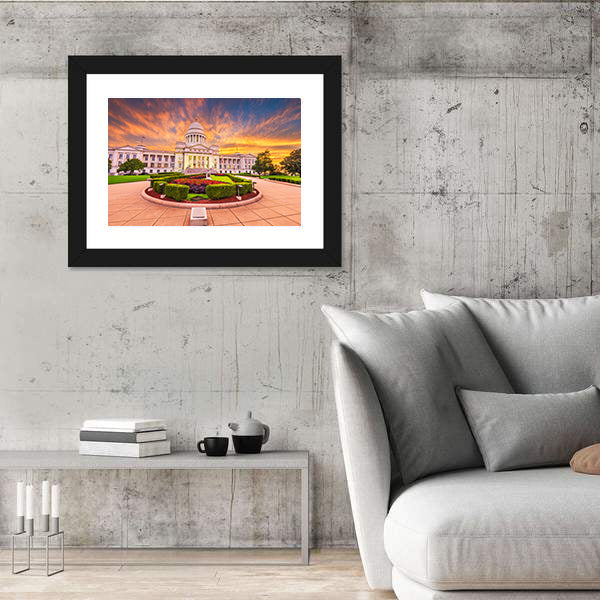 Arkansas State Capitol Building Canvas Wall Art
