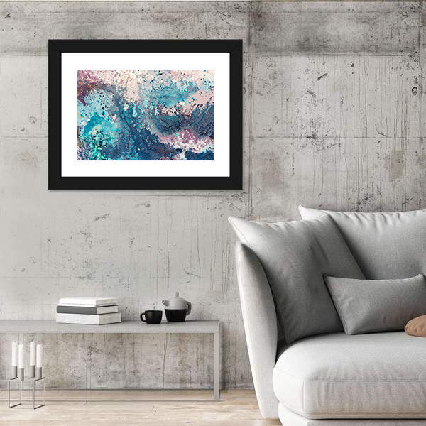 Sandy Sea Abstract Canvas Wall Art