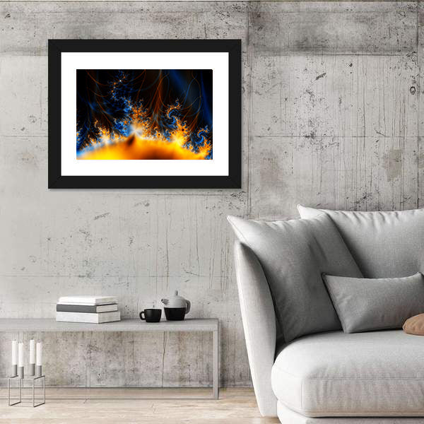 Solar Storm In Outer Space Canvas Wall Art