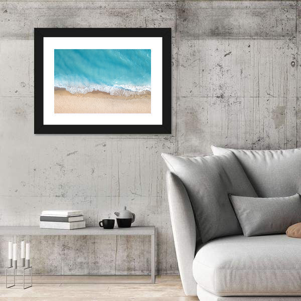 Summer Seascape From Top Canvas Wall Art