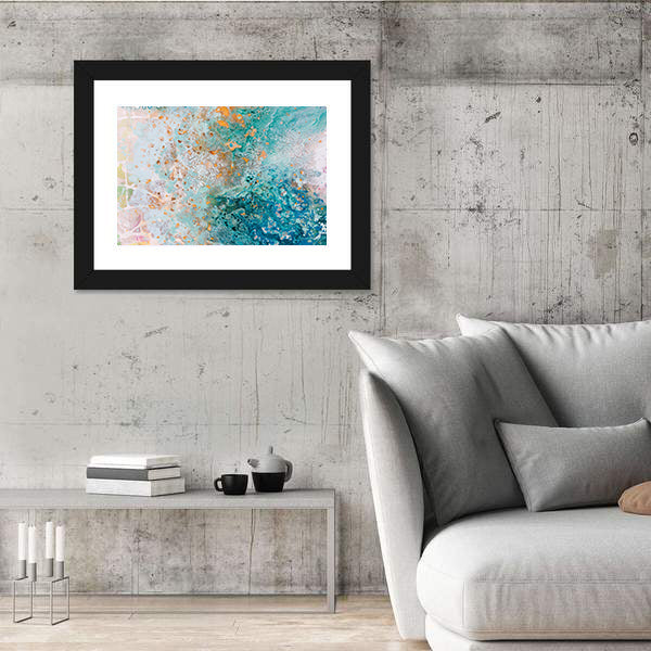 Hand Painted Sea Beach Canvas Wall Art