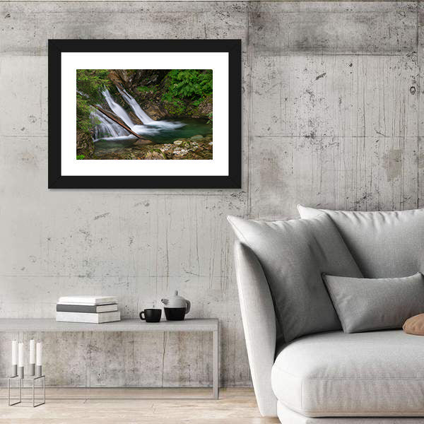 Mountain Mickiewicz Waterfall Canvas Wall Art