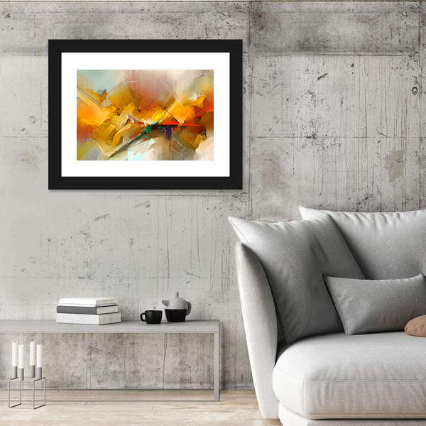Hand-drawn Brushstroke Abstract Landscape Canvas Wall Art