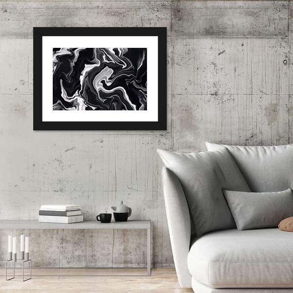 Marble Textured Artwork Canvas Wall Art
