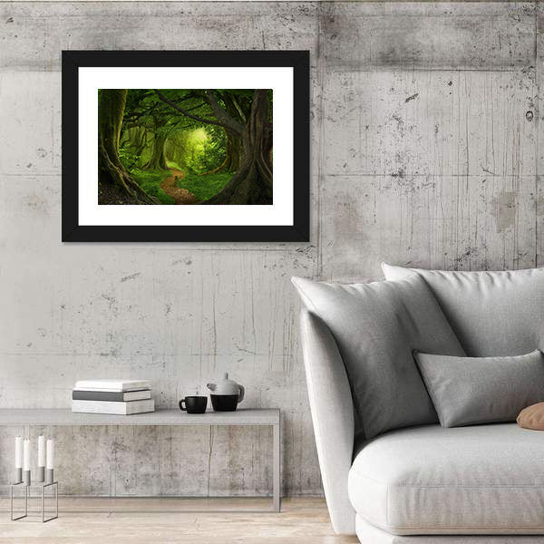 Deep Jungle Path in Southeast Asia Canvas Wall Art