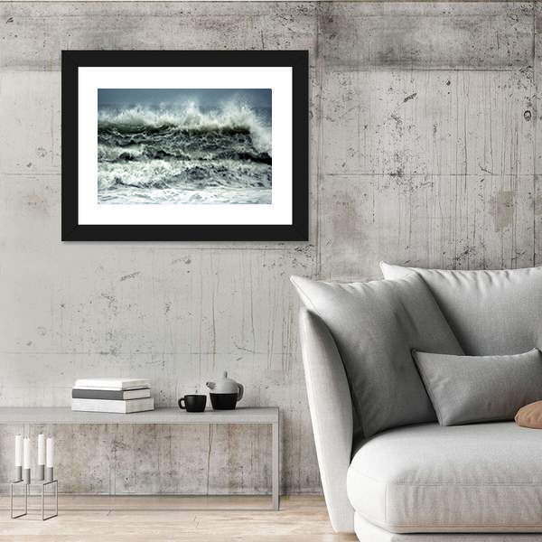 Turkey Coast In storm Canvas Wall Art