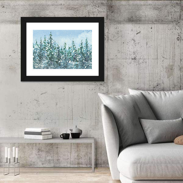 Spruce Forest Artwork Canvas Wall Art