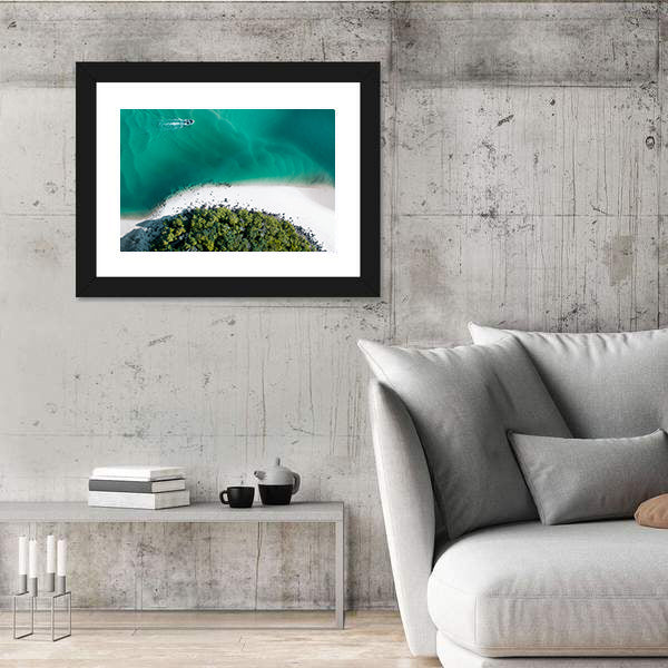 Drone Shot Of Gold Coast Canvas Wall Art