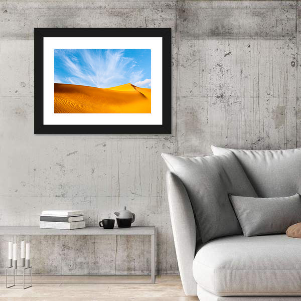 Sand Dunes In The Sahara Desert Canvas Wall Art