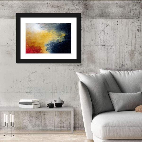 Solar Flare Nebula Abstract Canvas Wall Art
