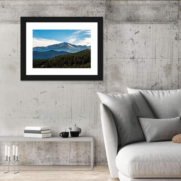 Pikes Peak Mountain Range Canvas Wall Art