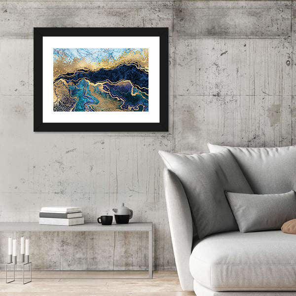 Artificial Marbled Surface Canvas Wall Art
