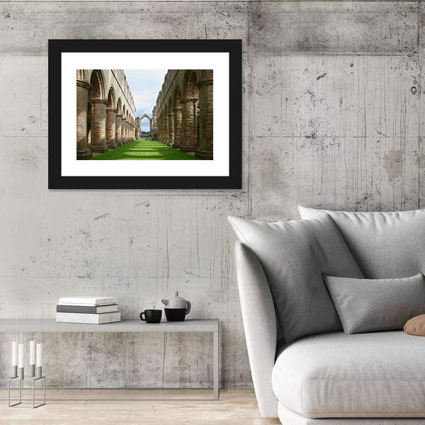Ruins of Fountains Abbey Canvas Wall Art