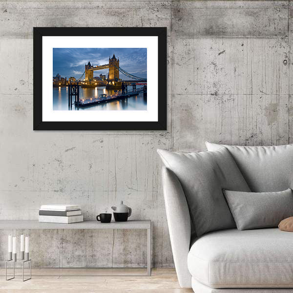 Tower Bridge on the River Thames Canvas Wall Art