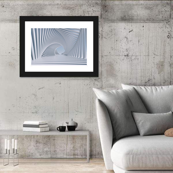 3d Spiral Tunnel Canvas Wall Art