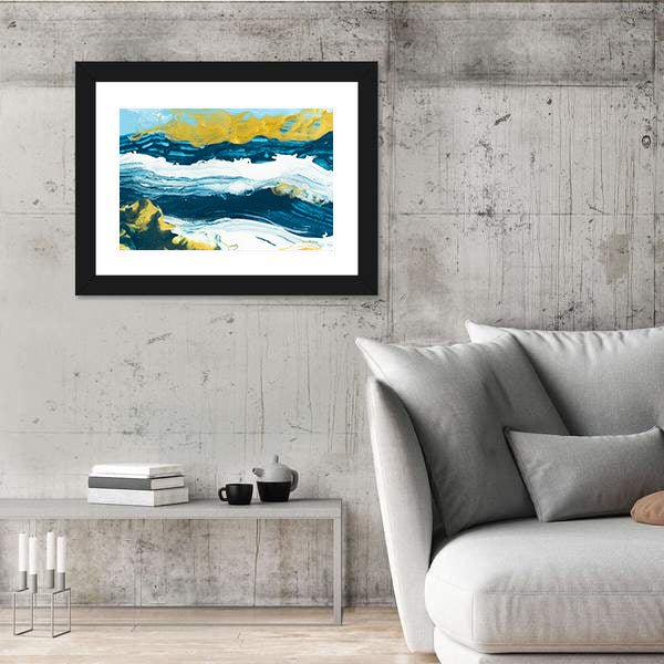 Acrylic Lake Texture Canvas Wall Art