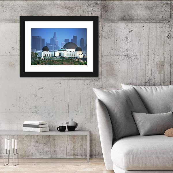 Griffith Observatory at Dusk Over Los Angeles Canvas Wall Art