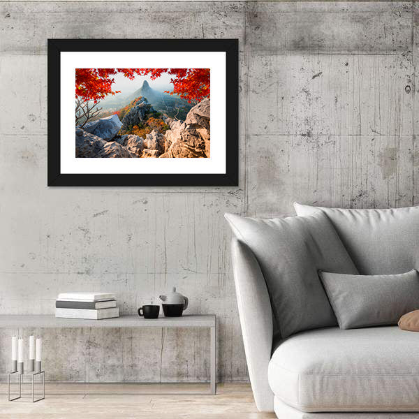 Scenic Khao No Nakhon Sawan Mountain In Thailand Canvas Wall Art