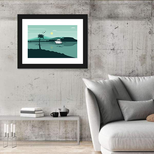 Lake Landscape Canvas Wall Art