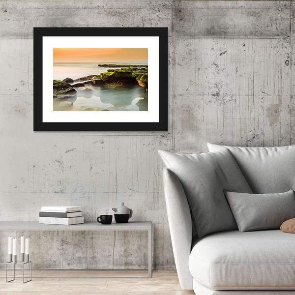 Rocky Del Mar Coastline Canvas Wall Art