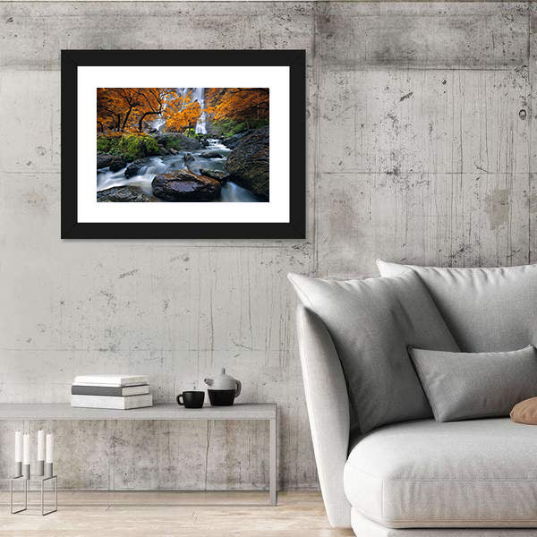 Konglan Waterfall In Kampangpejt Province Thailand Canvas Wall Art