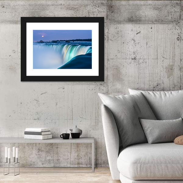 Dusk At Niagara Falls Canvas Wall Art