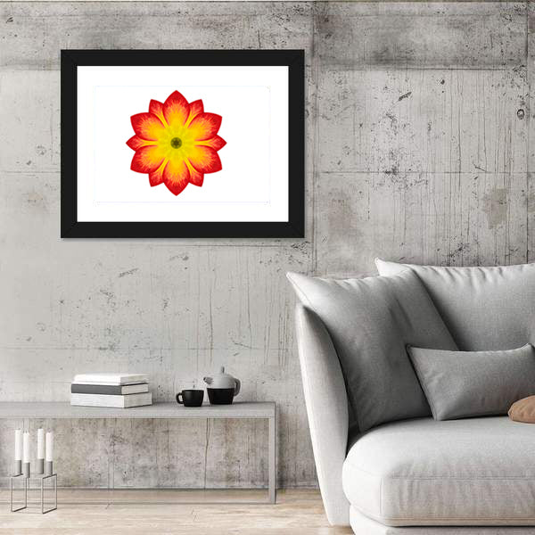 Primrose Mandala Flower Canvas Wall Art
