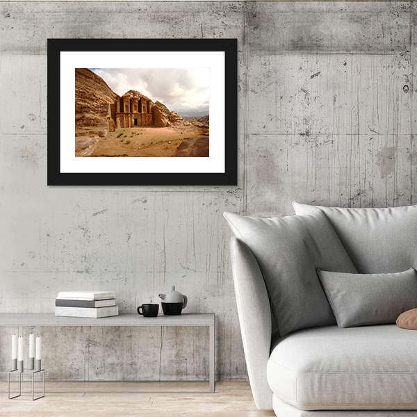 Monastery at Petra, Jordan Canvas Wall Art
