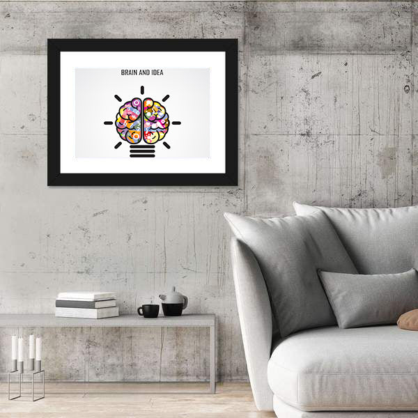 Creative Brain Concept Canvas Wall Art