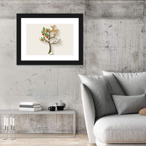 Four Seasons Trees Canvas Wall Art