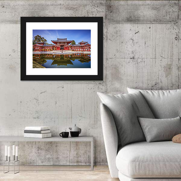 Byodo-in Temple Phoenix Hall Reflection Canvas Wall Art