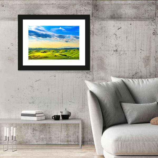 Tuscany Rolling Hills Farmhouse Canvas Wall Art