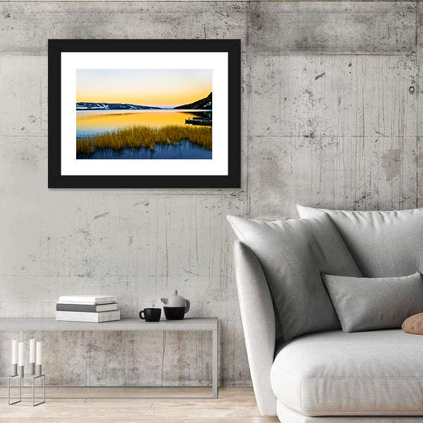 Lapland Lake In The North Of Sweden Canvas Wall Art