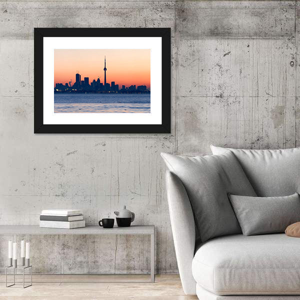 Toronto Skyline At Dawn Canvas Wall Art